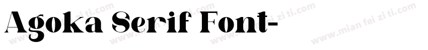 Agoka Serif Font字体转换